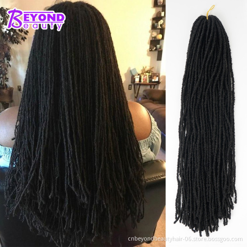 synthetic micro faux locs crochet braids 18 inch afro Goddess Dread sister Locs Crochet Braided fashion Hair Extensions